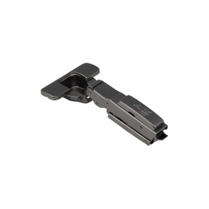 Петля накладная 09 BLACK с 3D-регулировкой, с доводчиком, с clipon, узкая планка AKS