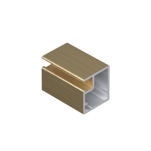 Профиль рамочный узкий 831, 20,5х19 - 19 мм, L 5400, Золото крац. (brush)